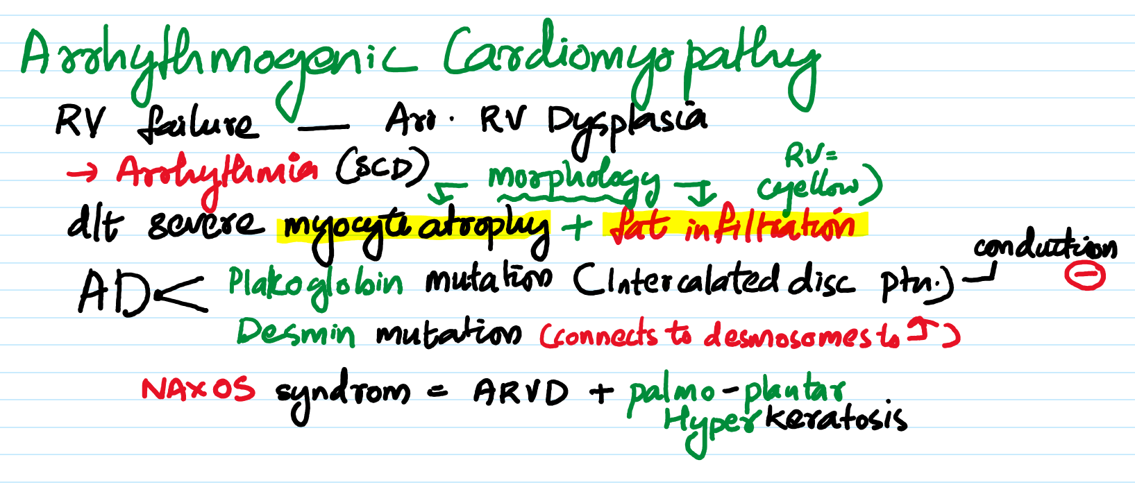 Arrhythmogenic cardiomyopathy – Pathonotes